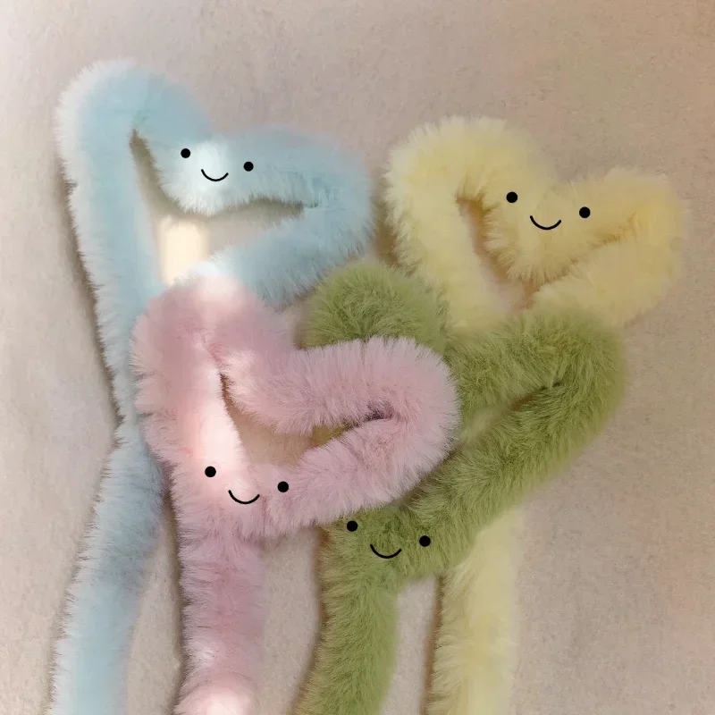 20 мм плюшевая железная проволока с кроликом красочные шерстяные крутящиеся