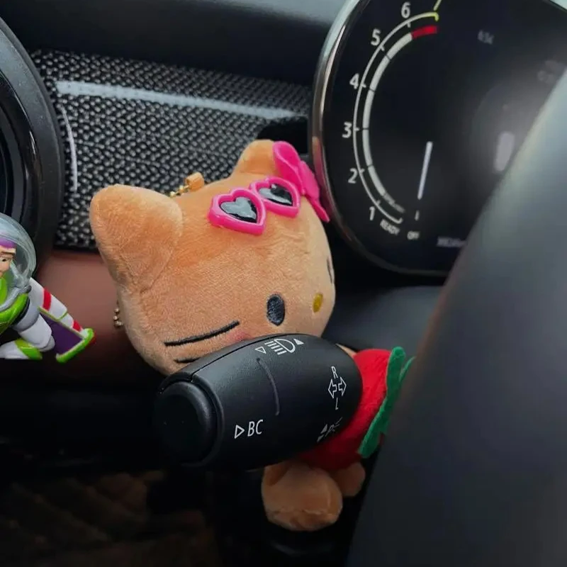 Sanrio автомобили аниме украшение кукла плюшевая игрушка Kuromi Hello Kitty мультфильм