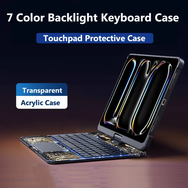 Осветительная стойка для IPad Air 13 дюймов 2024 Air5 4 3 10 2 дюйма Pro 11 12 9 2020 2021 вращающаяся