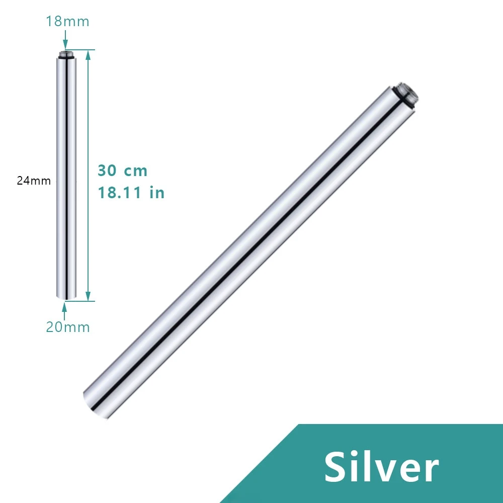 30 см удлинитель для душа, душевая система для ванны, черный, серый, круглый удлинитель, набор смесителей для душа, удлинительная трубка, аксессуары для ванной комнаты