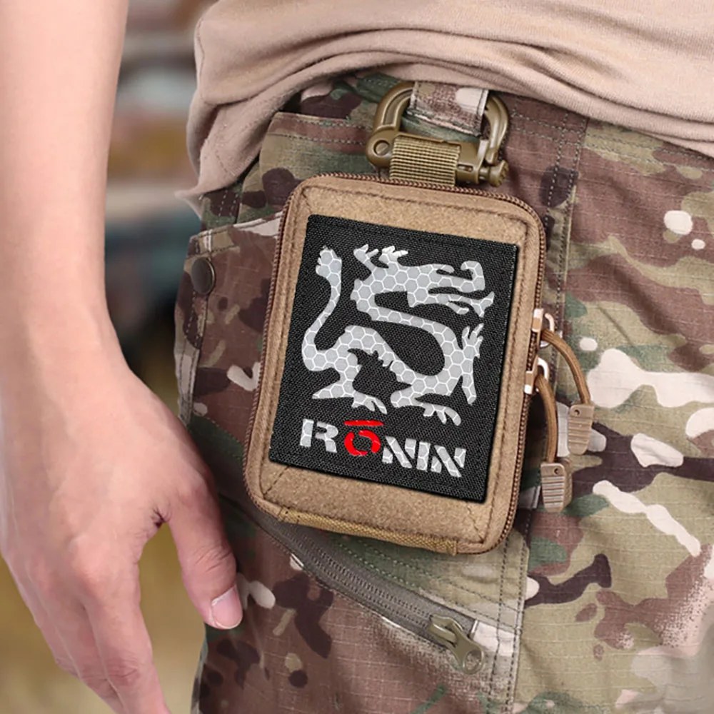 

Ronin Dragon IR Reflective Hook and Loop Patches for Clothing Dragon Tactical Armband Morale Badge on Backpack Hat Clothes