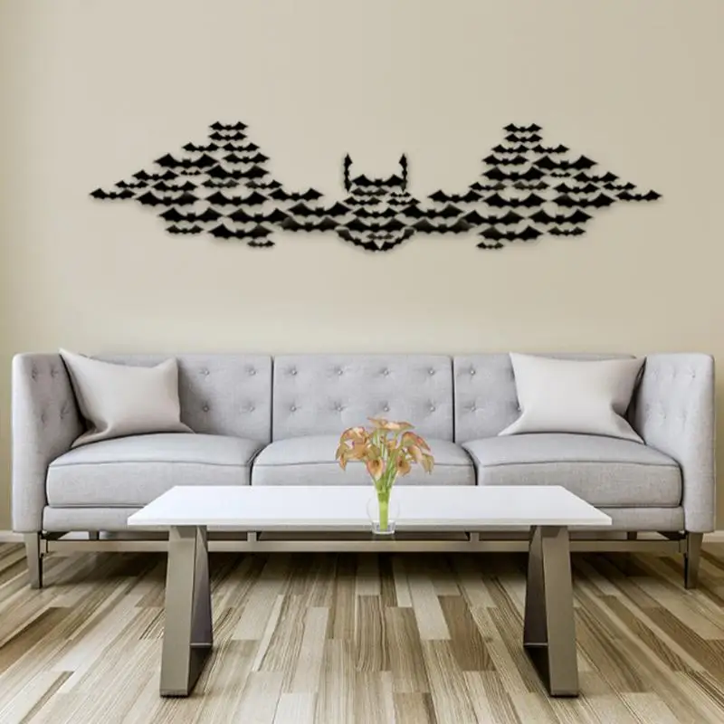 12 шт. наклейки на стену летучая мышь