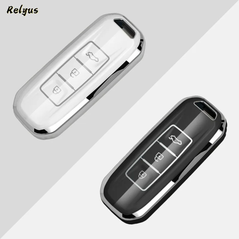 

Fashion TPU Car Smart Key Case Cover For Baojun 510 730 360 560 RS-5 530 630 Wuling Hongguang S Keychain Keyless Protector Shell