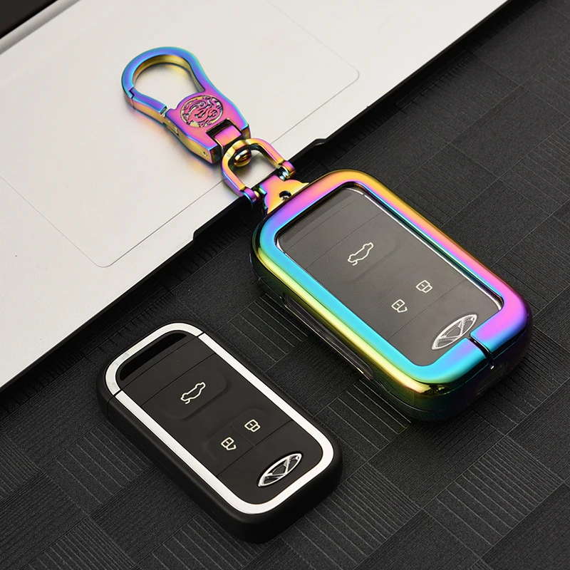 

Брелок для ключей из цинкового сплава для Chery Tiggo 4 5txs 2020, чехол для автомобильного ключа для Chery Tiggo 7 8 5X 2019, брелок для ключей без ключа, брелок для ключей