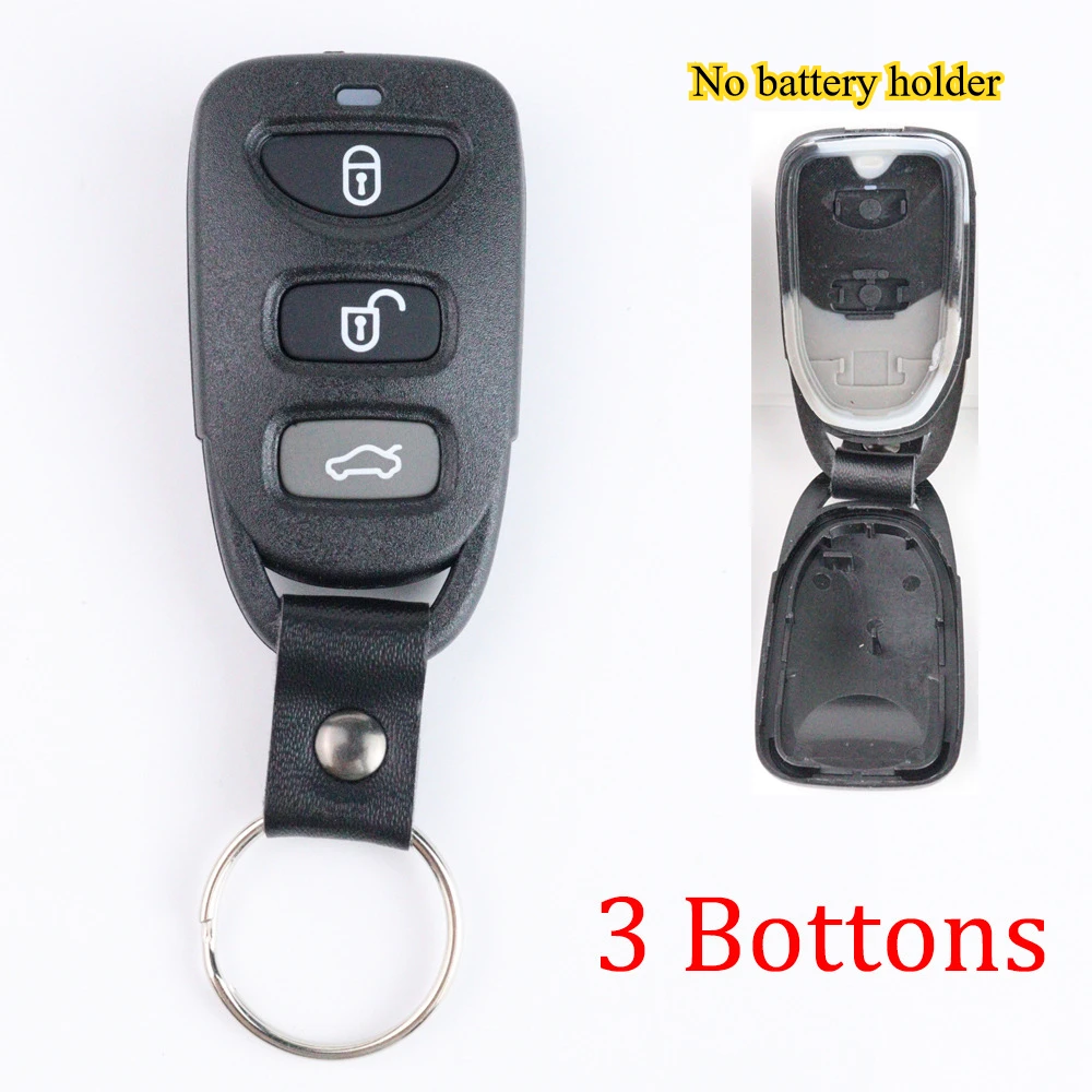 Корпус ключа автомобиля, чехол для ключа для Hyundai IX25 Tucson Elantra Sonata Santa Fe для Kia Carens Accent 2006, 2007, 2008, 2009, 2010