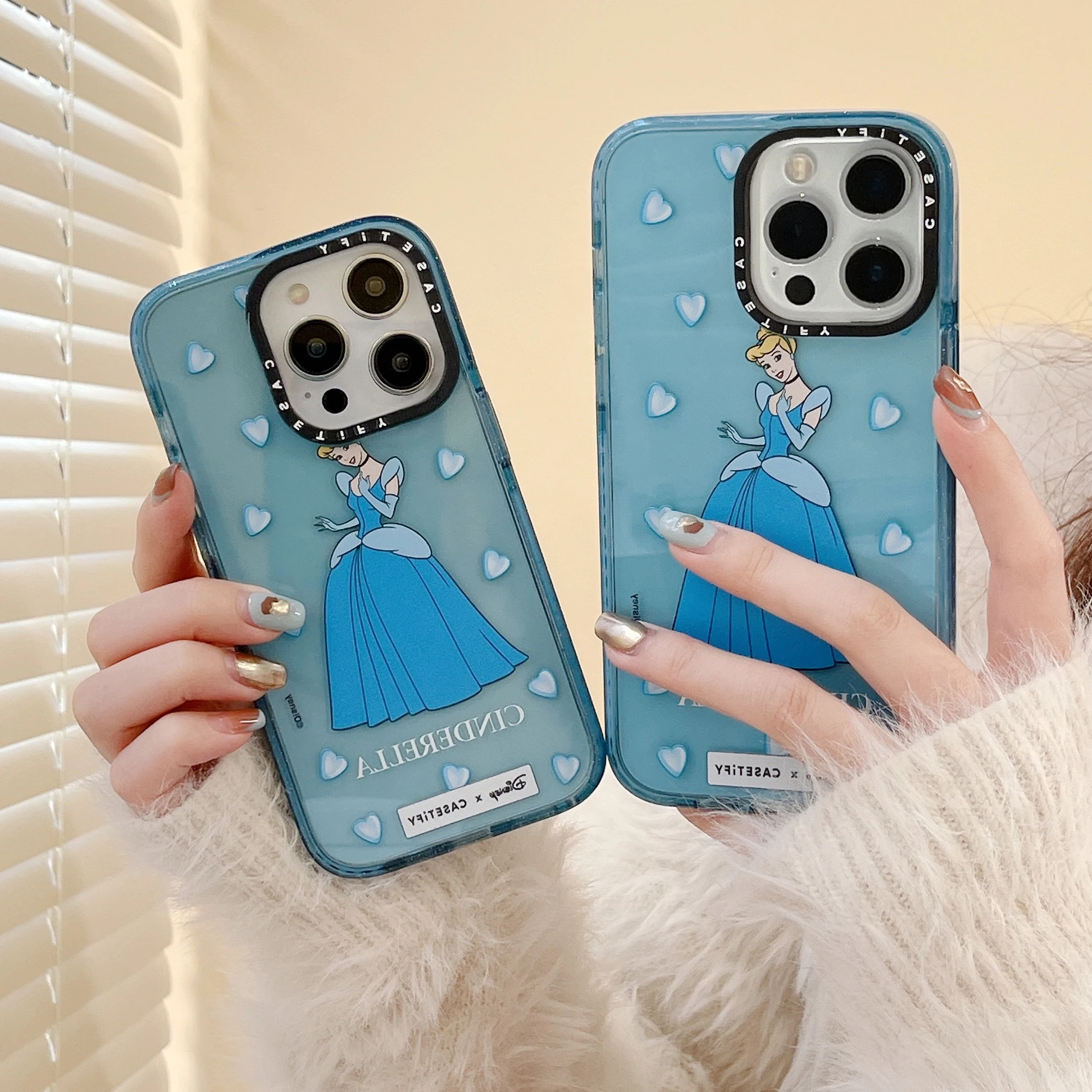 

Snow White Phone Cases for IPhone 14 13 12 11 Pro Max Mini XR XS MAX 8 X 7 SE Y2k Girl Cartoon Blue Clear Luxury Gift-Casetify