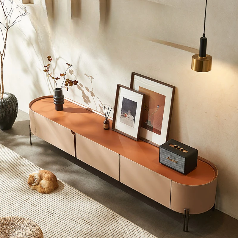 Стол для телевизора деревянная подставка низкая панель современная мебель