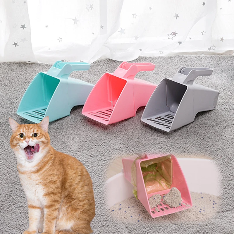 

Cat Litter Scoop Self-cleaning Cat Litter Box Shovel Kitty Toilet Clean Tool for Litter Tray Sandboxes Shovel Sand Cats Supplies