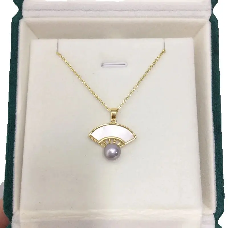 ZHBORUINI 2024 новое высококачественное ожерелье из натурального пресноводного