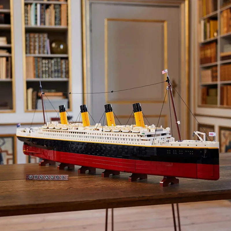 

Креативный корабль «Титаник», строительные блоки, модель, сборка MOC, кирпич, строительство лодки, 9090 шт., подходит для 10294 Aldult, игрушка, рождественский подарок