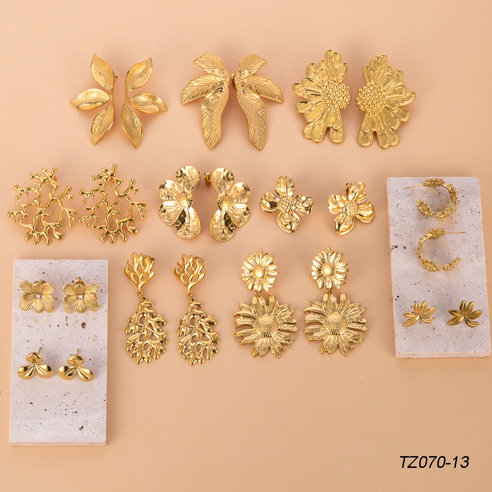 Эксклюзивные Винтажные серьги-нестандартный полосатый цветочный дизайн с