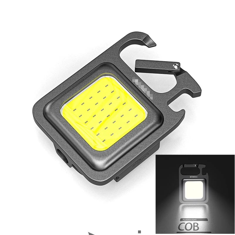 

Mini Flashlight Keychain LED Light Pocket LED Work Light High Power LED Flashlights Waterproof USB Charge Small Light Corkscrew