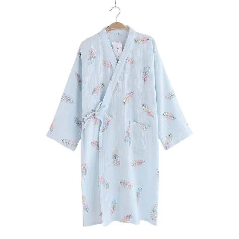 

Женское кимоно из крепа и хлопка It's yiiya, розовое платье средней длины с рукавами три четверти и мультяшным рисунком, лето