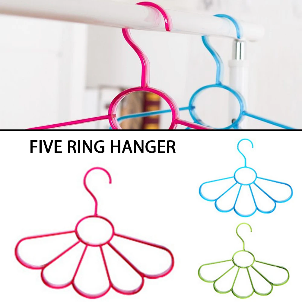 

3 шт. вешалка для носков пятикольцевой шелковый шарф держатель галстука цельный молдинг Экономия пространства предметы для дома