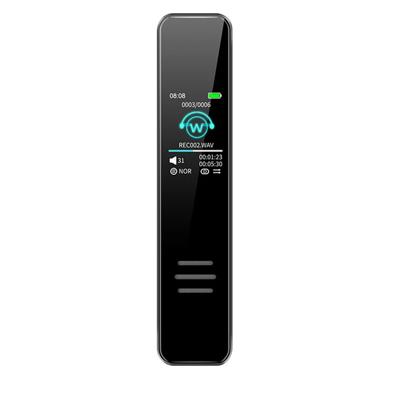 

Digital Voice Recorder Dictaphone Long Distance Audio Recording MP3 Player Noise Reduction WAV Record With IPS Screen
