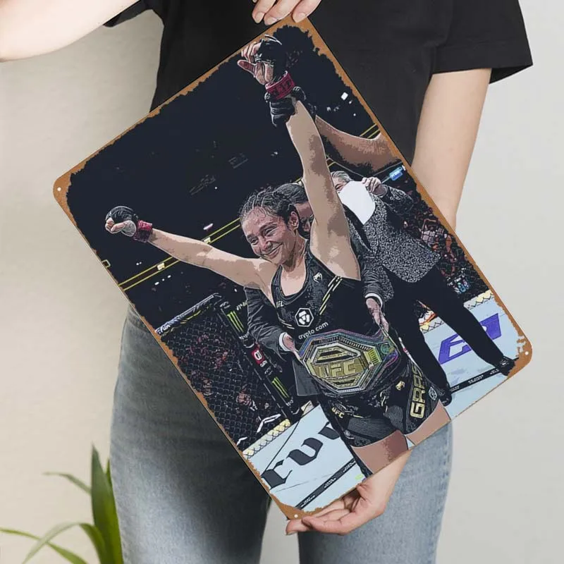 ALEXA GRASSO спортивный плакат украшение для ванной комнаты металлическое искусство