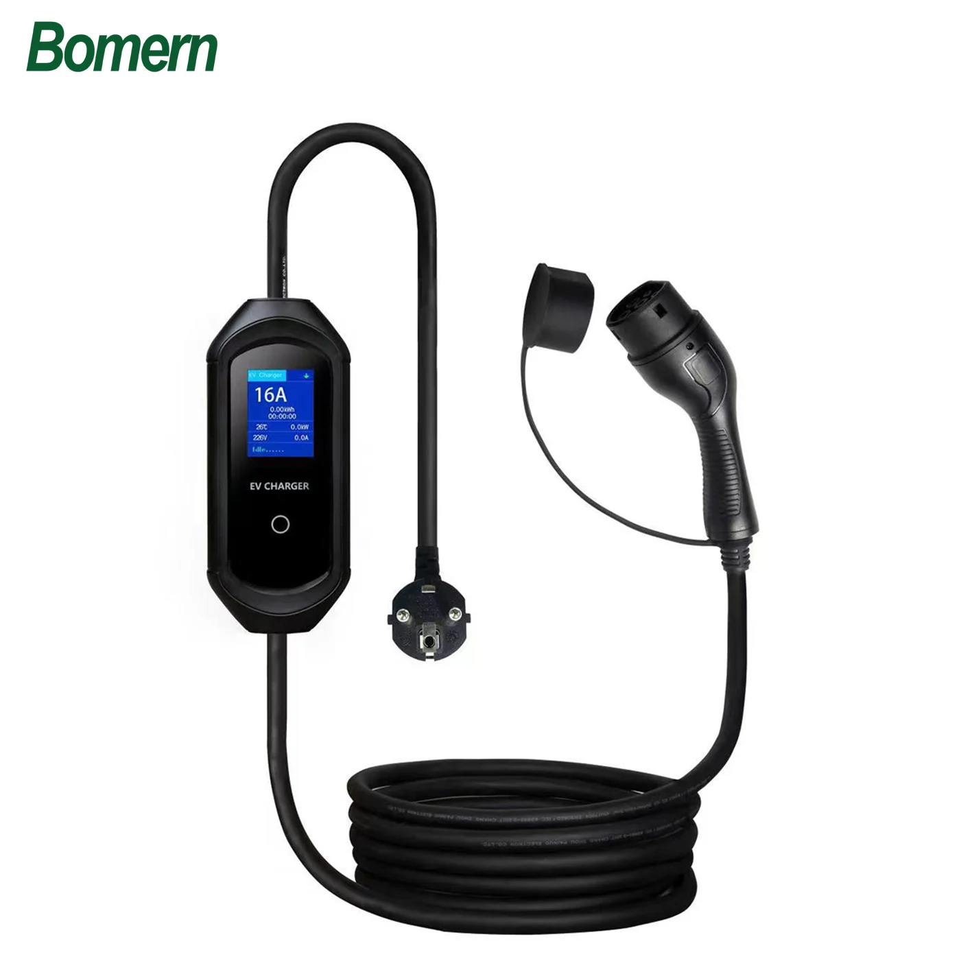 

Adjustment 8A/10A/13Amp 5M 3.0kw portable ev charger type 2 with AU/NZ