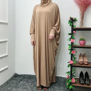 Batwing Sleeve Abaya Ramadan Muslim Arab Women Hijab Long Dress Kaftan Turkey Middle East Africa Long Robe Prayer Islamic Ropa