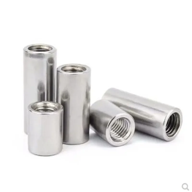 

2pcs-10pcs M2 M2.5 M3 M4 M5 M6 M8 M10 M12 304 Stainless Steel Column Joint Coupling Round Nut standoff spacer