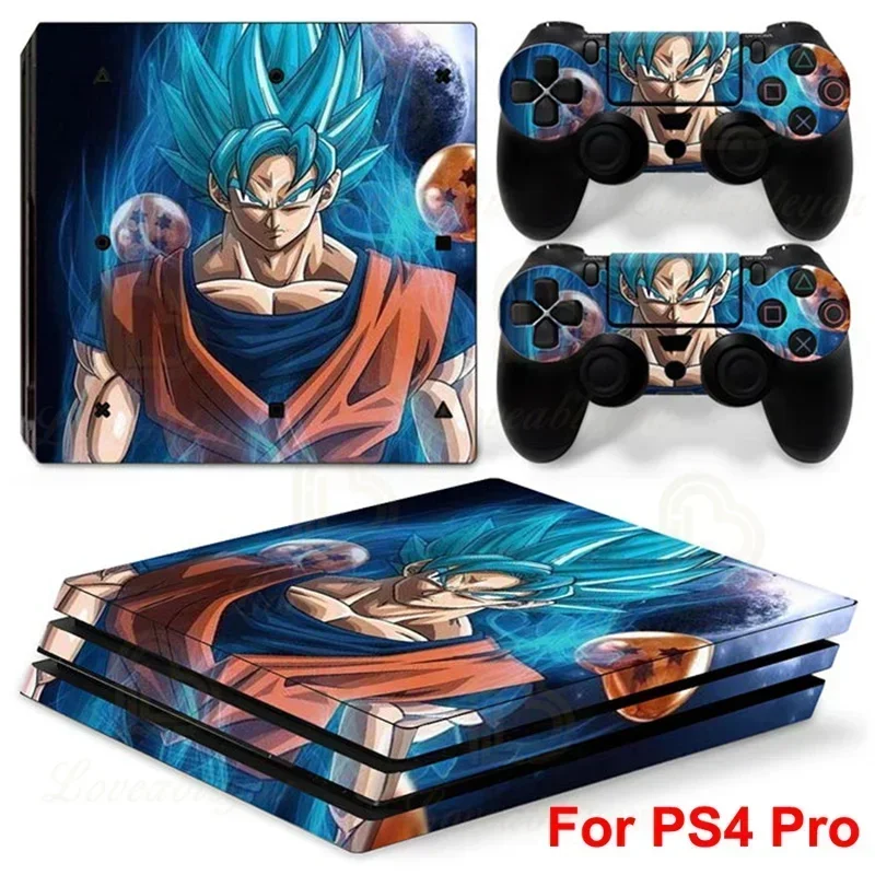 3D-наклейка с изображением Dragon Ball для консоли PS4 Pro, высококачественный виниловый стикер с Гоку и Вегетой, подарок для геймеров (art.: 3920dabacaf79) - 3920dabacaf79