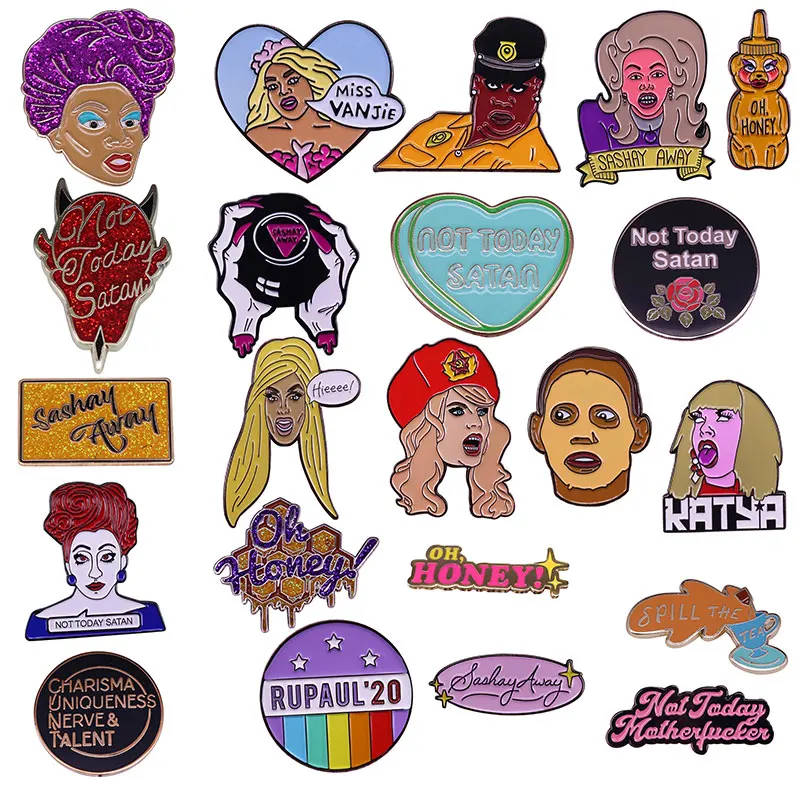 Эмалированные заколки RuPauls Drag Race коллекционируются не сегодня сатана
