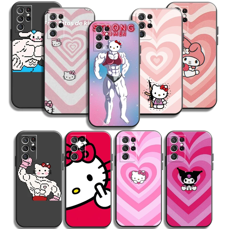 

Hello Kitty Cute Phone Cases For Samsung Galaxy S20 FE S20 Lite S8 Plus S9 Plus S10 S10E S10 Lite M11 M12 Funda Soft TPU