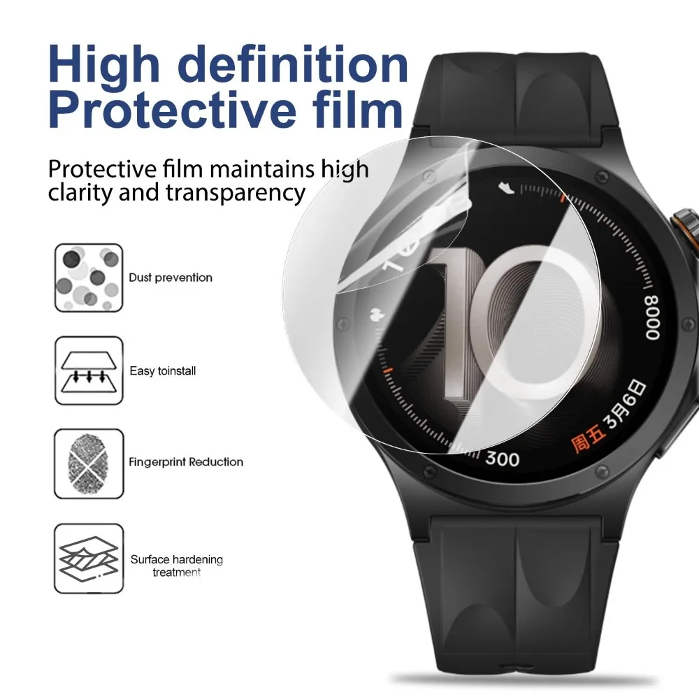 Фото Гидрогелевая пленка HD для OPPO Watch X3, прозрачная, с полным покрытием, мягкая защитная пленка из ТПУ для смарт-часов X3, защита от царапин №2
