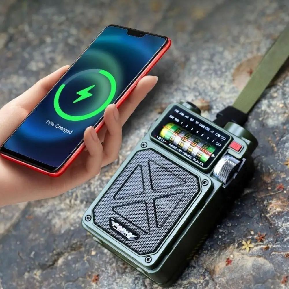 Портативное Bluetooth солнечное радио TF-карта Ручной аккумулятор солнечной энергии