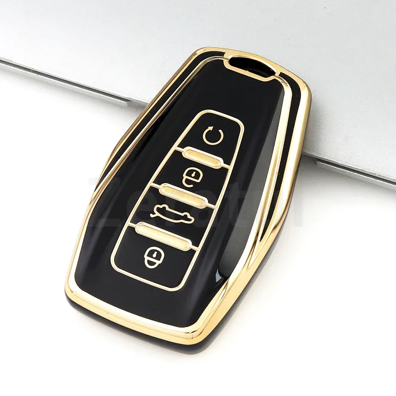 Брелок из ТПУ для Geely Atlas Boyue NL3 Coolray 2024 X6 X7 EX7 Emgrand Kulrey GT GC9 чехол с дистанционным