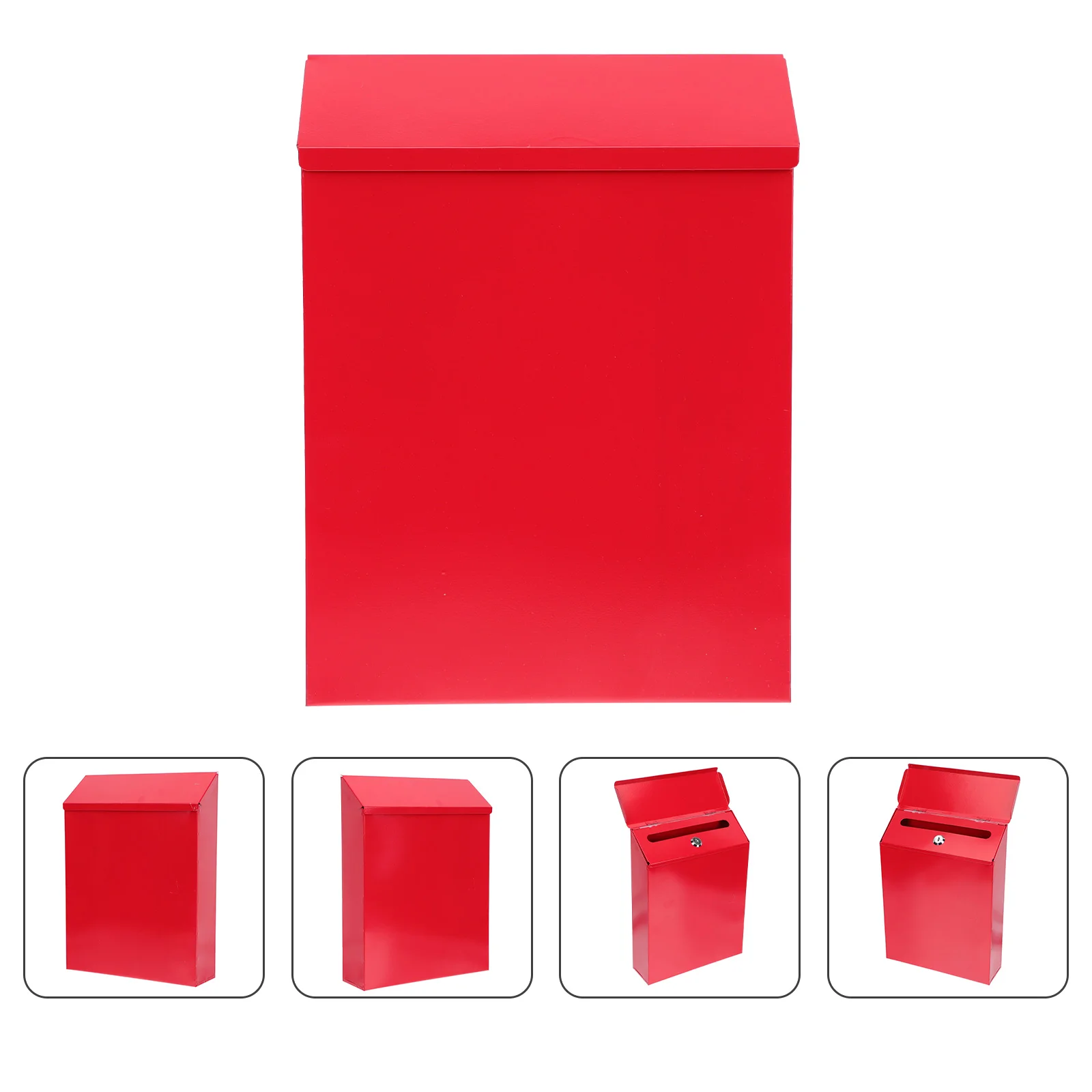 

Box Post Mailbox Metal Wall Mail Rustic Outside Mounted Galvanized Vintage Comment Tin Letter Retro Business Collection