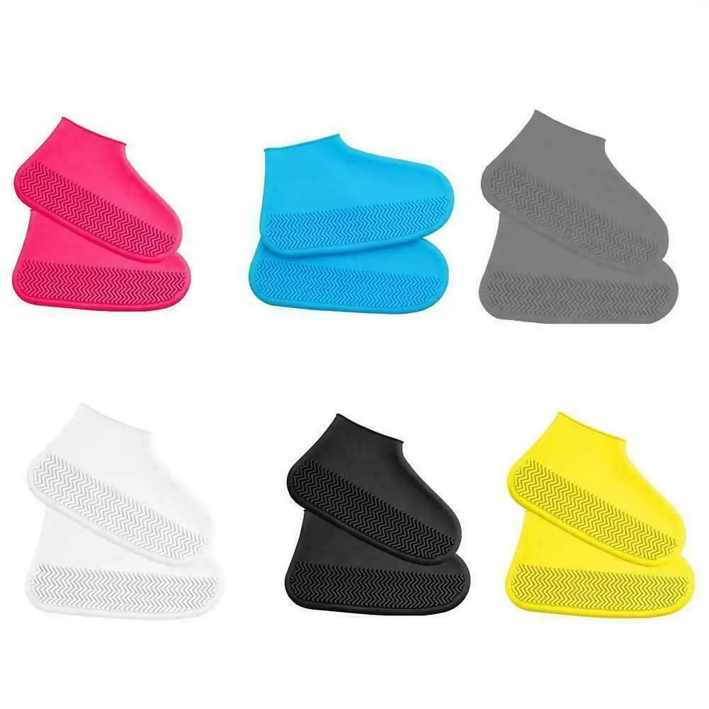 

Silicone WaterProof Shoe Covers Reusable Rain Overshoes Rain Boots Shoes Protector Anti-slip Rubber Shoe Covers To Rain Dropship