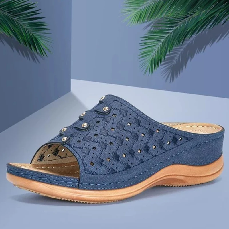 

2022 New Sandals Shoes Women Shoes Wedge Sandals For Women's Shoes Slip On Women Shoe Slipper Footwear Zapatos De Mujer Female