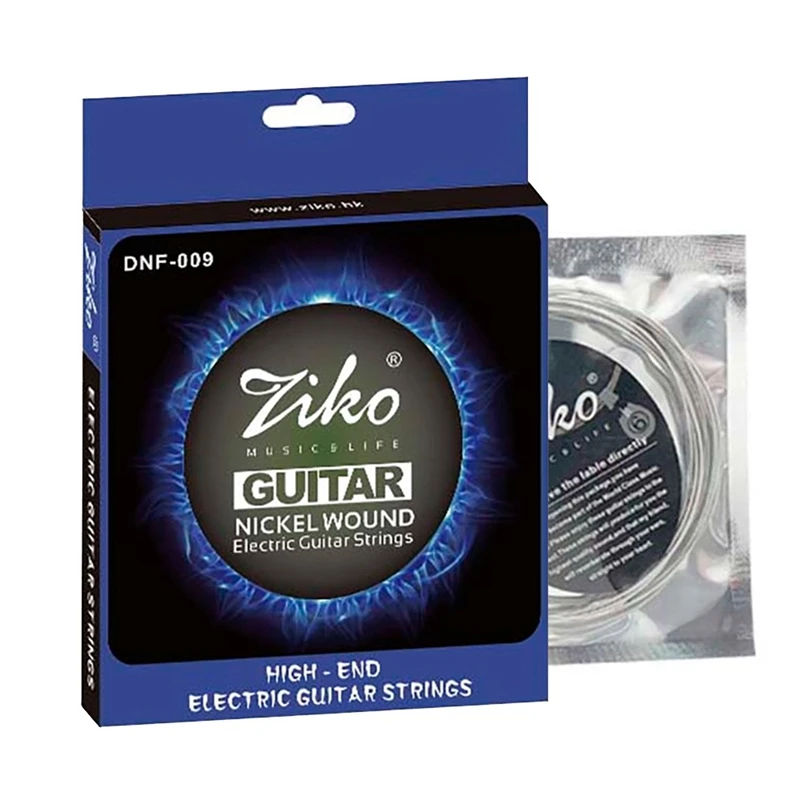 

Ziko DNF Electric Guitar Strings Nickel Plated Carbon Steel Hexagonal Alloy Guitar Strings,6Pcs