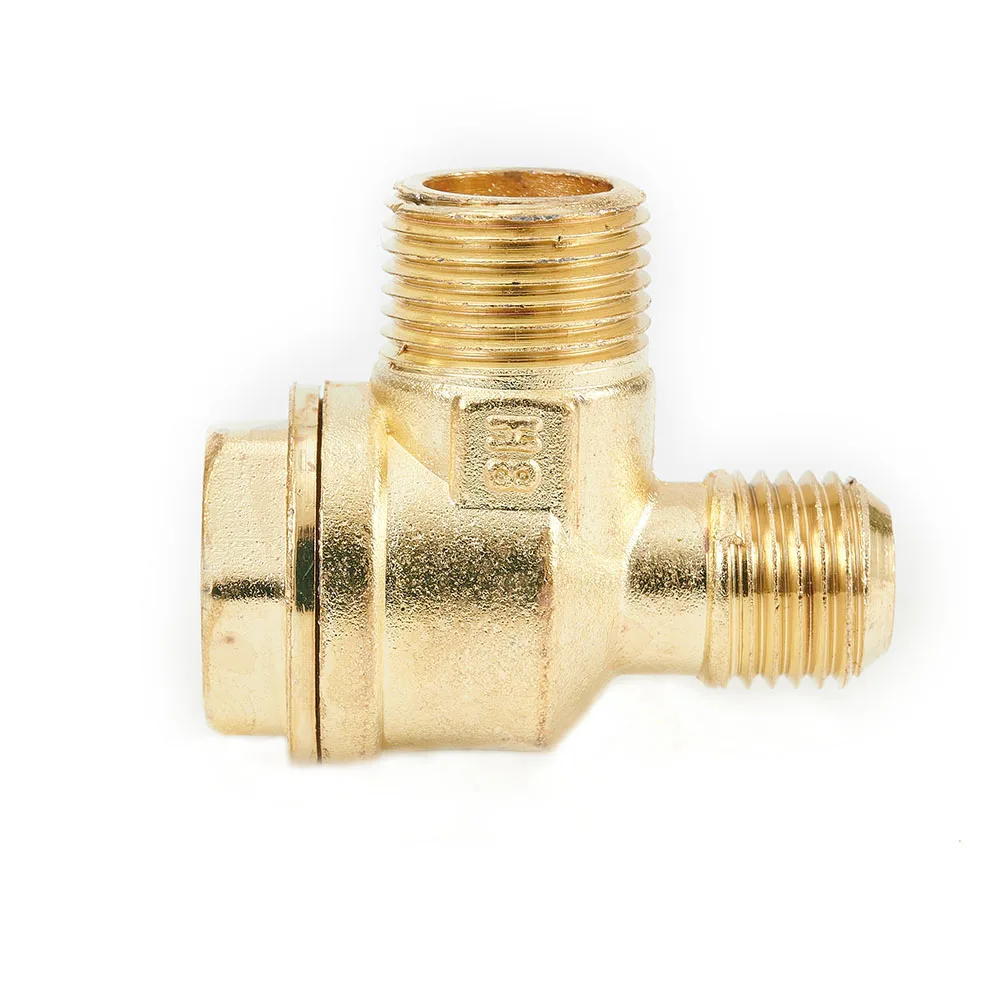 

Tool Check Valve Zinc Alloy 3 Port Check Valve Connector Durable For Air Compressor High Quality Male Brand New