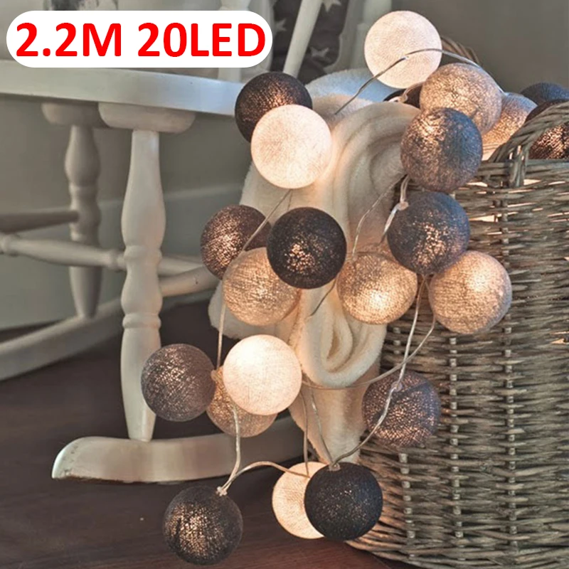 

LED гирлянда из ватных шаров OEING 20 шт