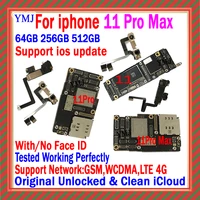 support updatelte 4g 5g for iphone 11 pro max 12 pro max 12 mini motherboard no icloud 100 test logic board original unlocked