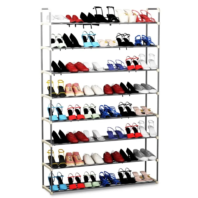 

Somerset Home 8-Tier Shoe Rack – 48 Pair Storage Organizer for Shoes