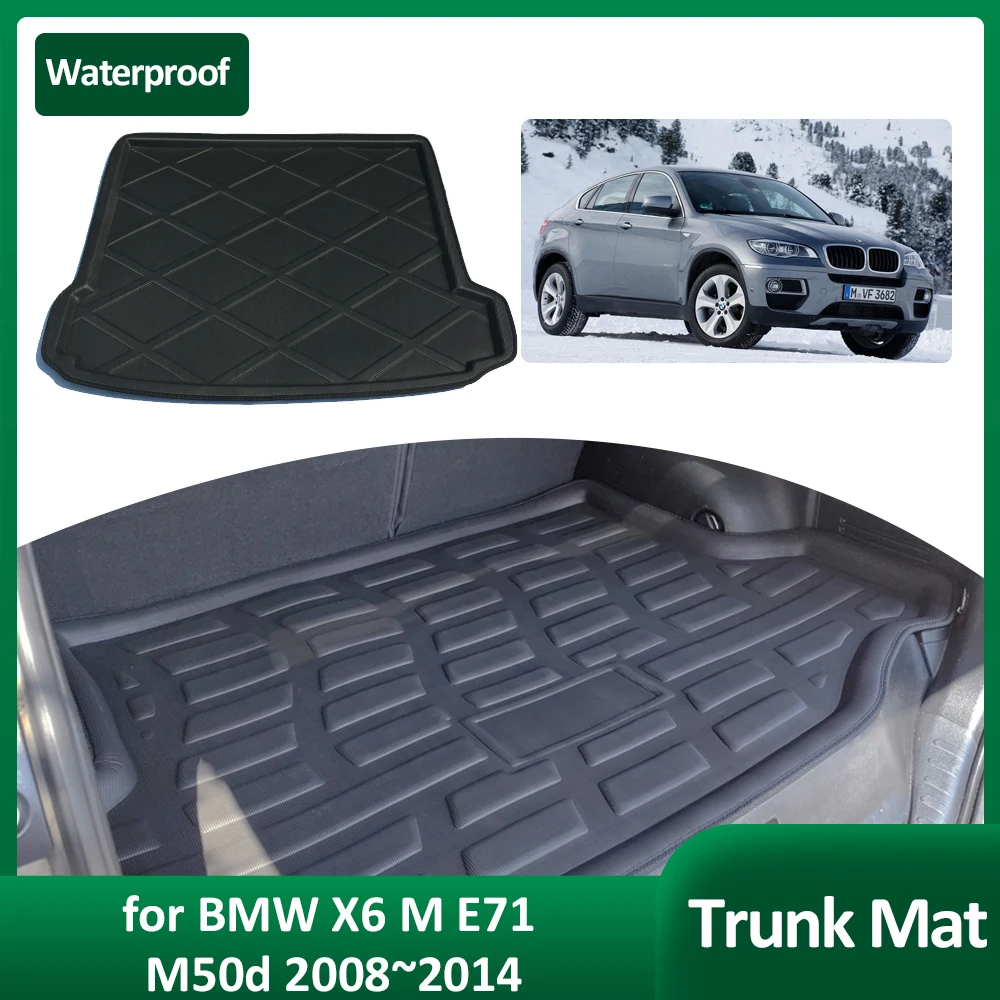 Автомобильный коврик для багажника BMW X6 M E71 M50d 2008 ~ 2014 2009 2010 водонепроницаемый