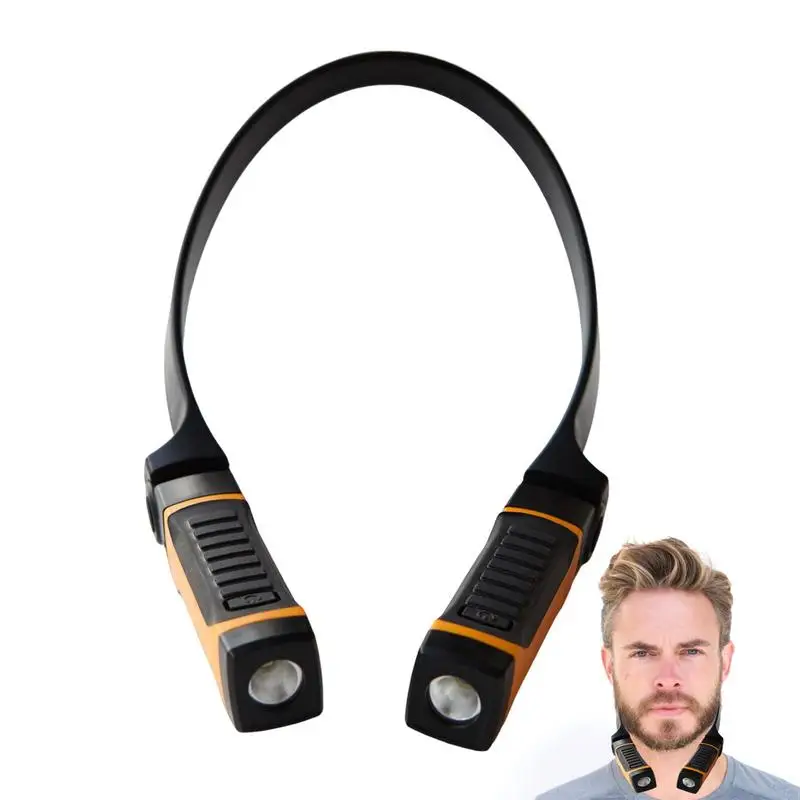 

Neck Light For Reading Night Battery Powered LED Reading Light Two Gears Adjustable 105 Degree Rotating Head Portable Night