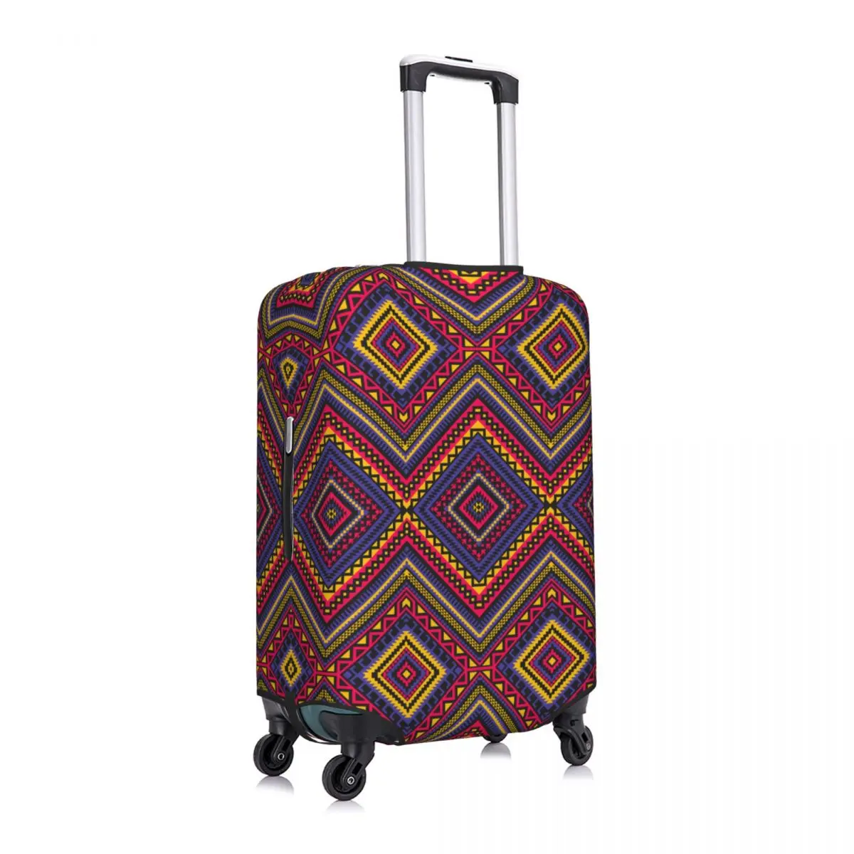 

Ethnic Pattern (2) Luggage Cover Spandex Suitcase Protector Fits 19-21 Inch