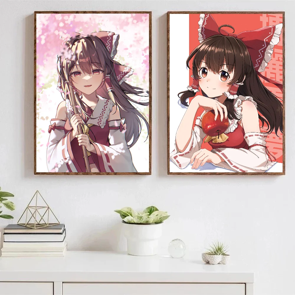 Hakurei Reimu Touhou Project Series плакат наклейки художественные настенные фрески Декор