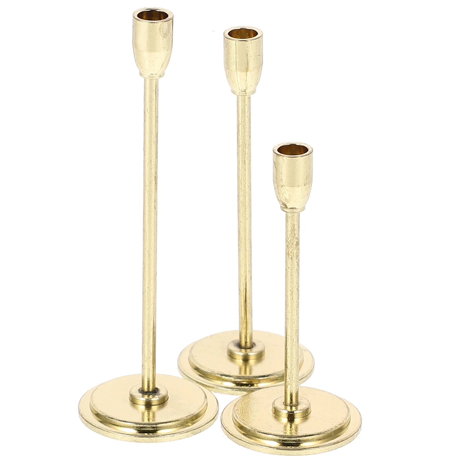 

3 Pcs Mini House Decor Holder Simulated Miniature Candlestick Decoration Miniatures