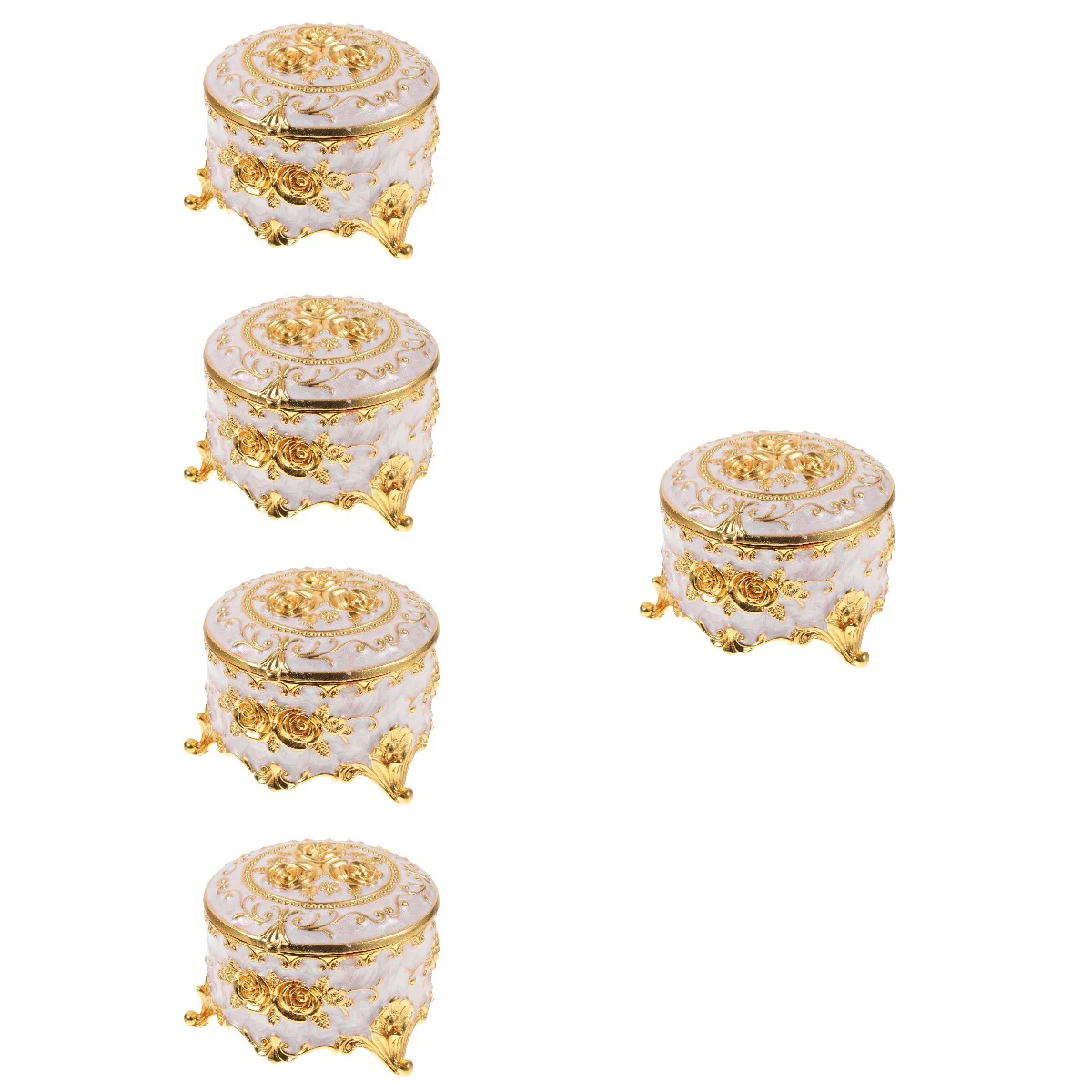 

Souvenir Box Delicate Storage Case Desktop Exquisite Earring Jewelry Holder Household