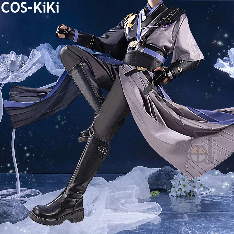 

COS-KiKi Dai Hao Yuan Fu Rong Game Suit Ancient Cosplay Costume Handsome Gorgeous Uniform Halloween Party Role Play Outfit Men