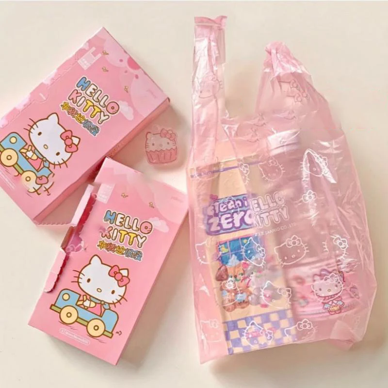 

50 шт./упаковка, одноразовые пакеты для мусора «Hello Kitty»
