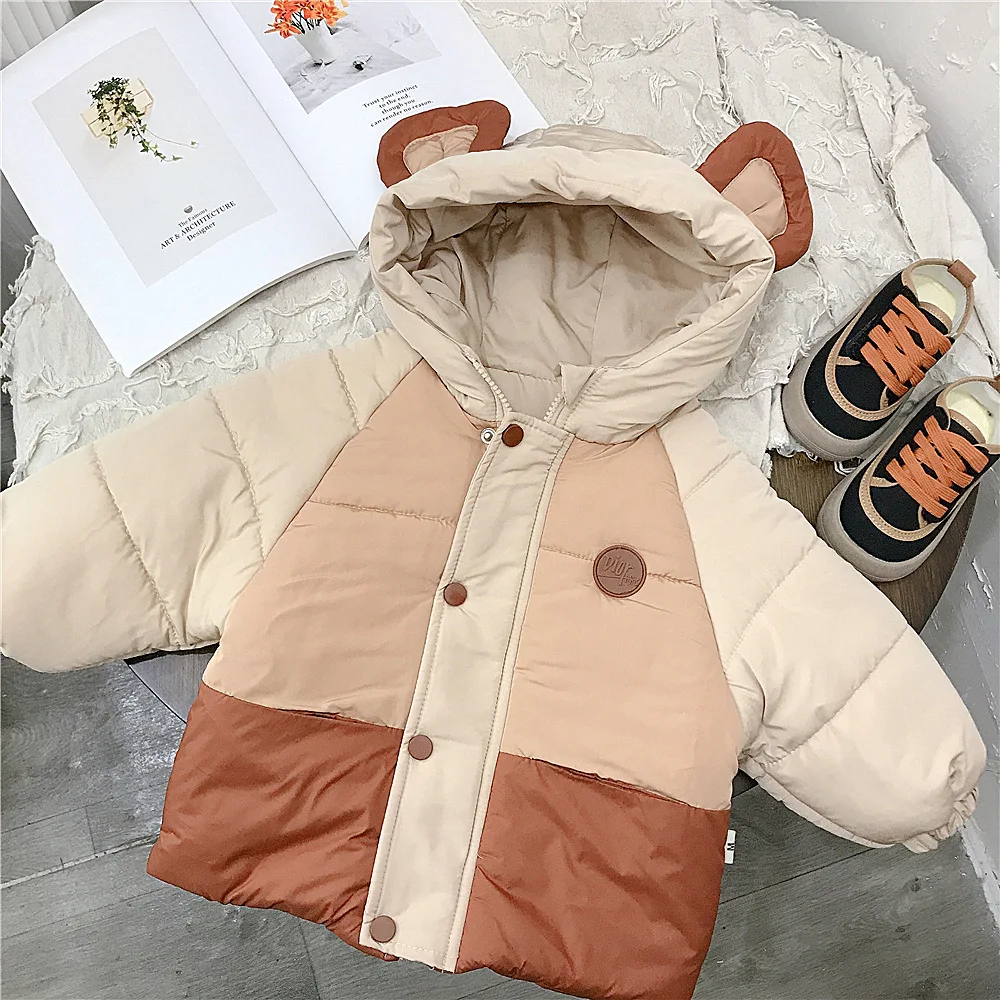 Одежда на хлопковой подкладке для девочек и мальчиков детская новая зимняя