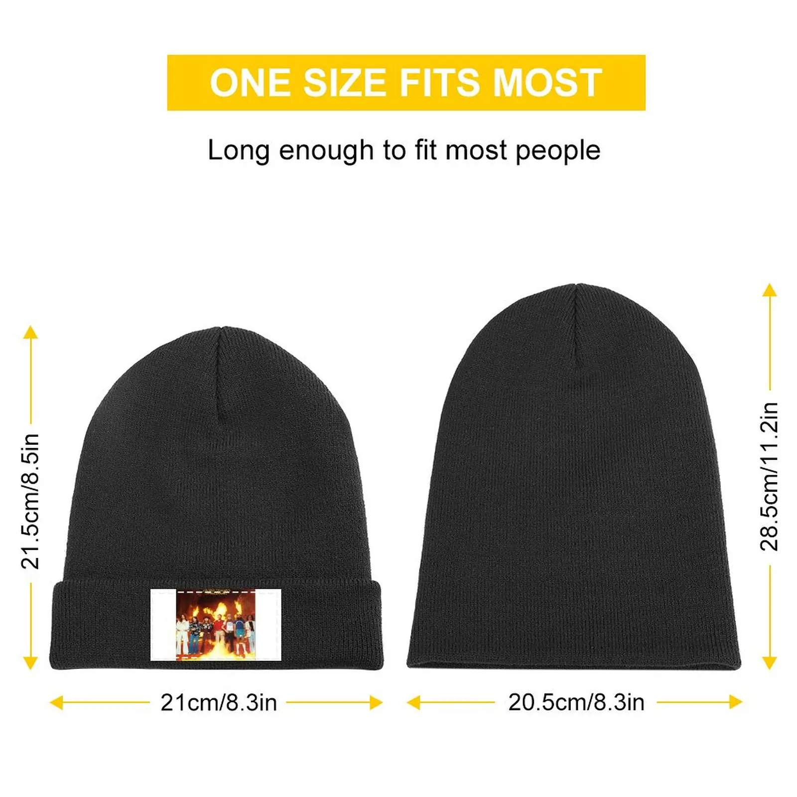 Копия вязаной кепки американской рок-группы Роскошная мужская шляпа черная от