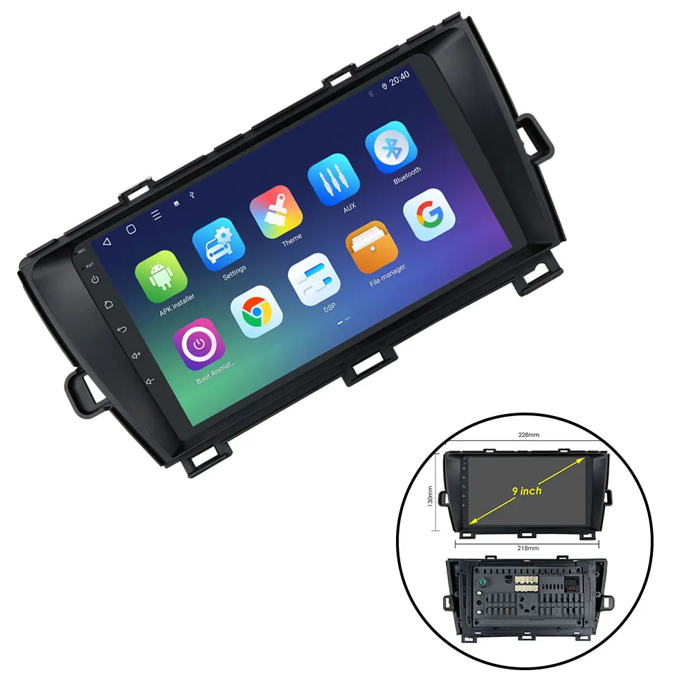

Kits Car MP5 Player For Toyota Prius 09-13 Head Unit Stereo 2 USB Interface 9\\'\\' Screen Accessories Brand New