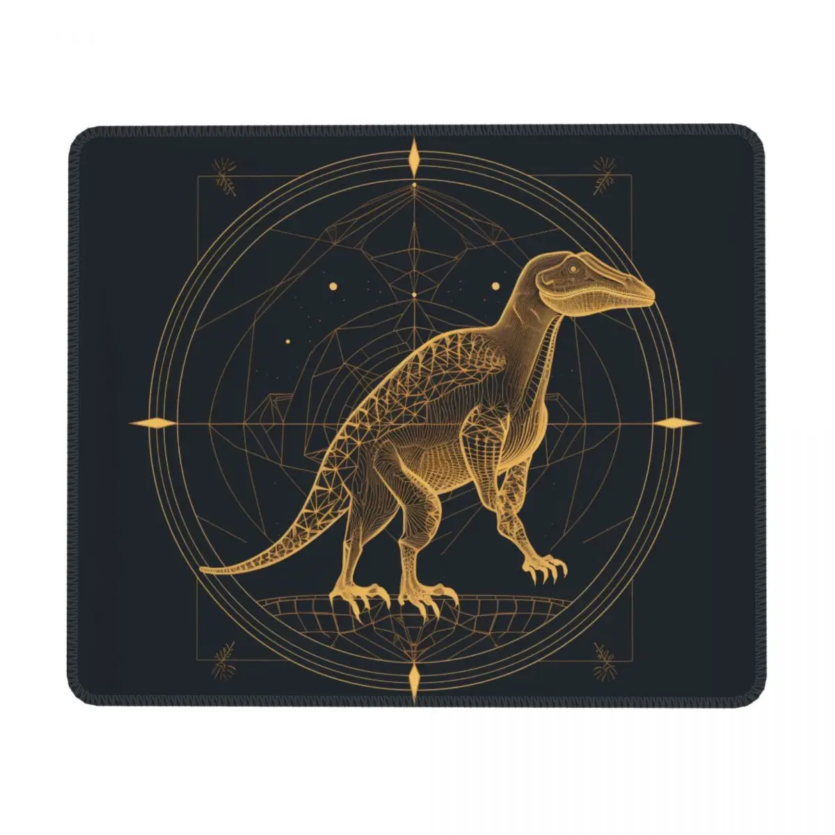

Dinosaur Horizontal Print Mouse Pad Astro Geometry Minimalist Art Desk Rubber Mousepad Vintage Non Slip Custom Mouse Pads