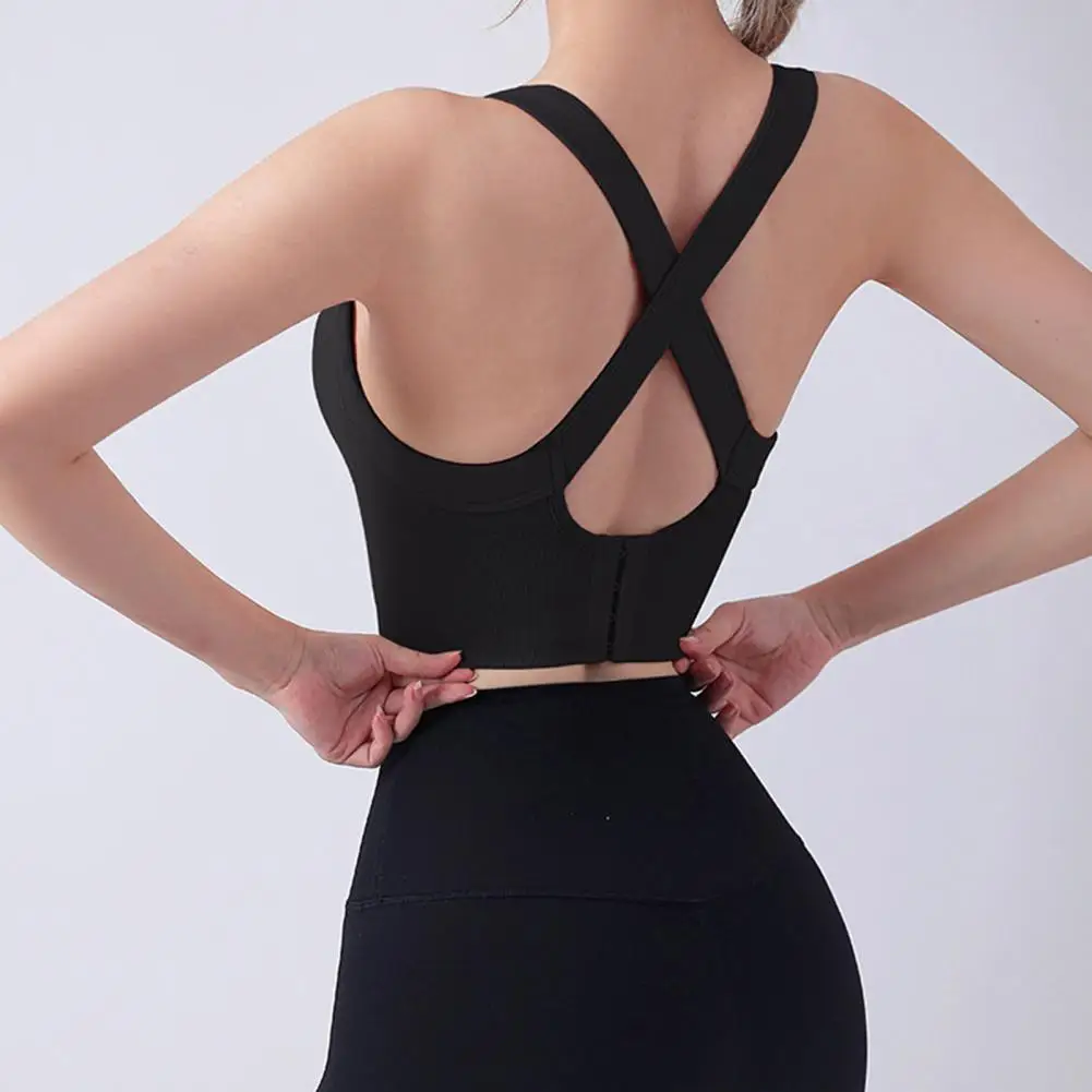 

Женские бюстгальтеры-жилеты, Женский ажурный жилет с глубоким круглым вырезом и пряжкой на четырех подкладках, женские бюстгальтеры